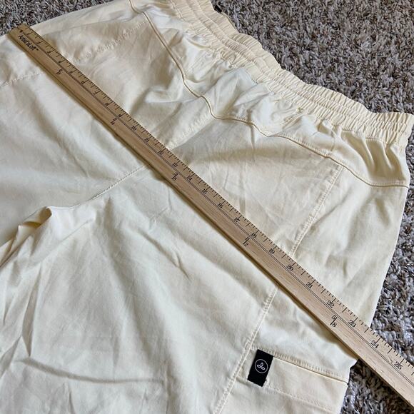 Prana Send Off Pant Women's L Sweet Cream Wide Leg Relaxed Straight High Rise - Picture 12 of 12
